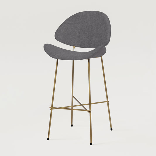Krzesło barowe Cheri Bar Maero Copper High - Ciemnoszare