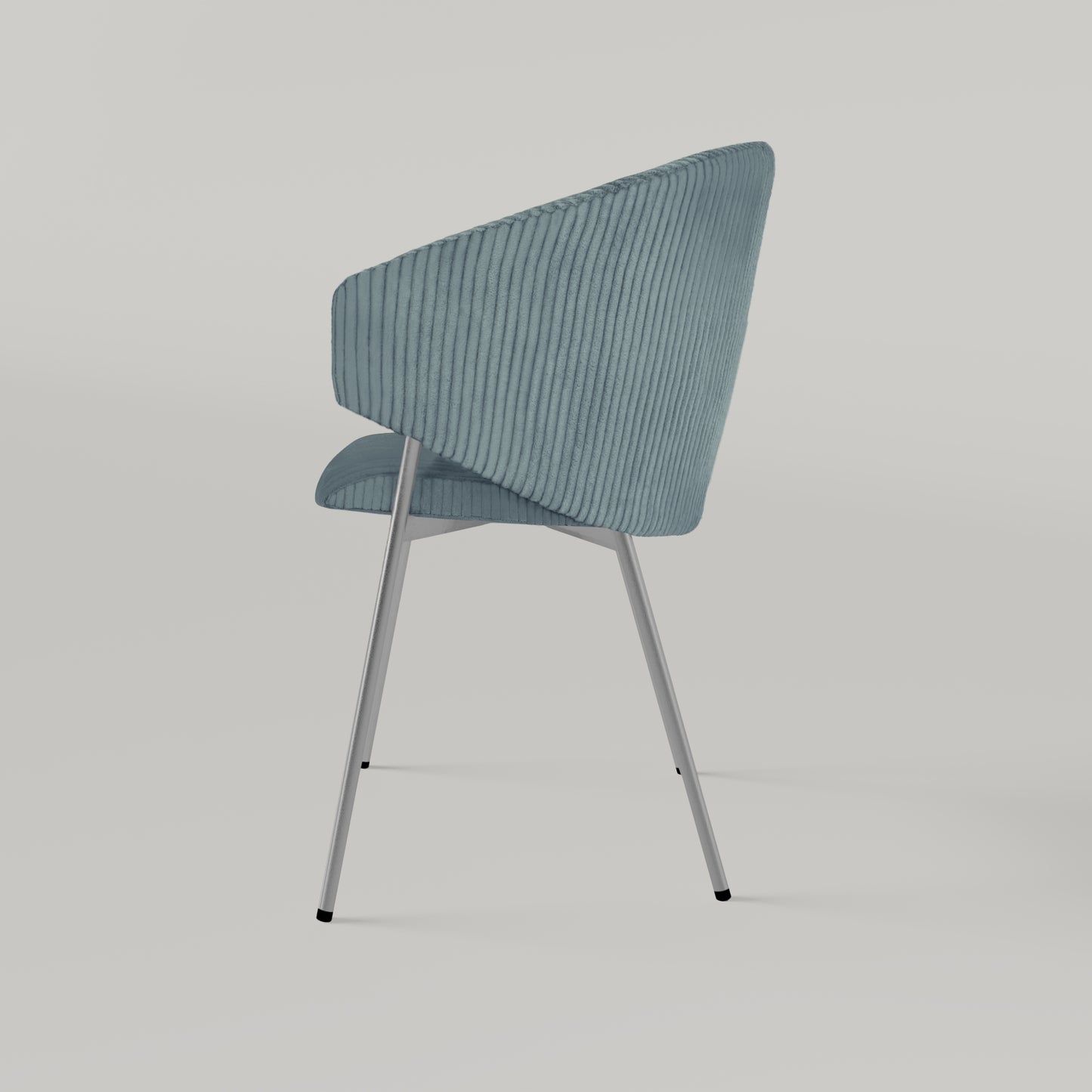 Krzesło Throne Cord Chrome - Blue Jeans