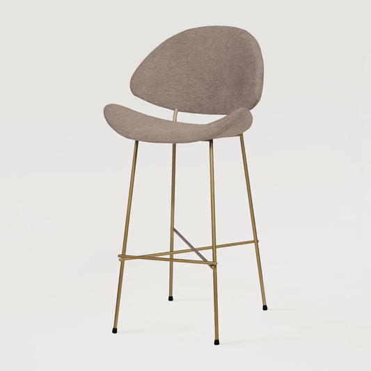 Krzesło barowe Cheri Bar Maero Copper High - Cappuccino