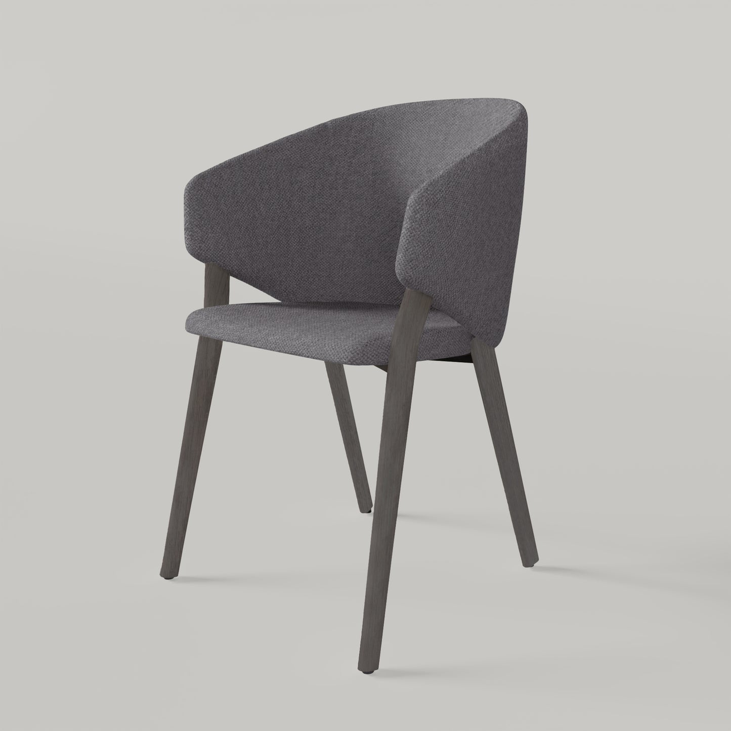 Krzesło Throne Wood - Ciemnoszare