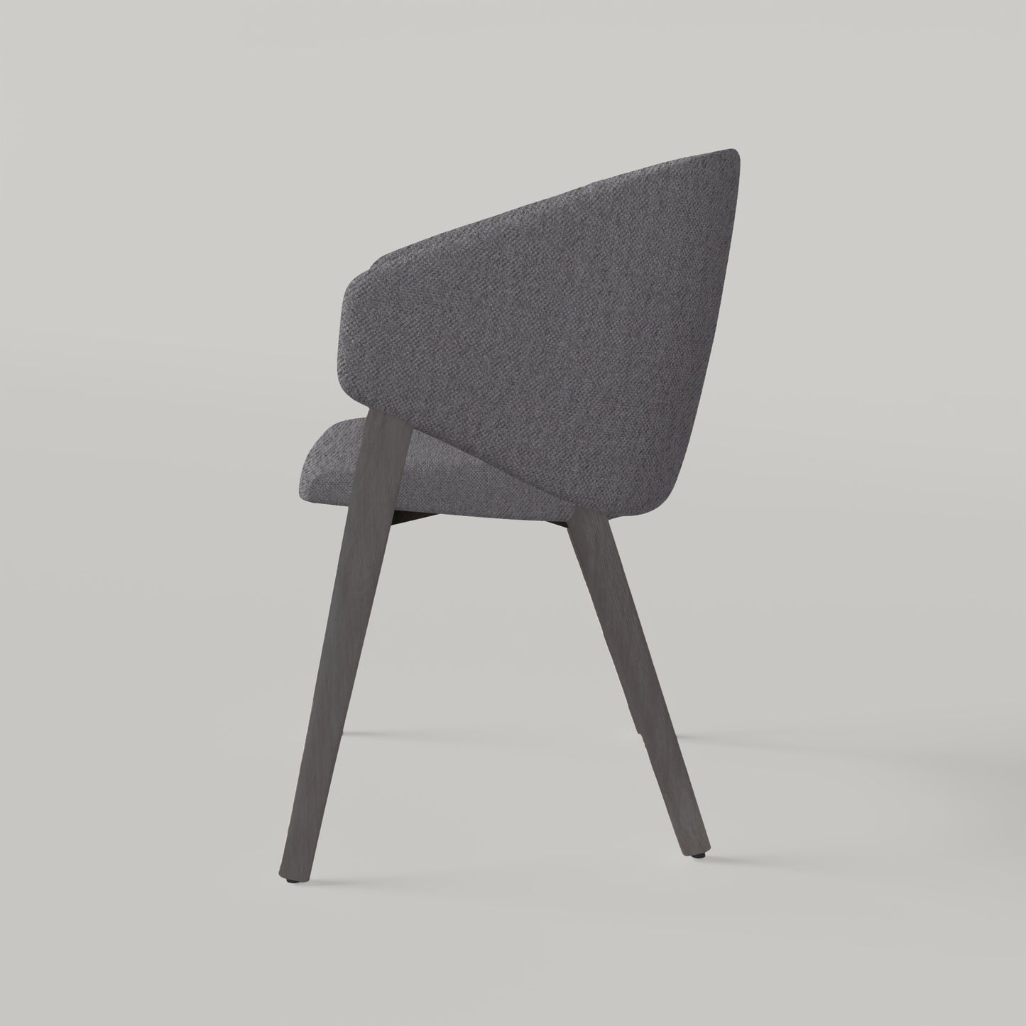 Krzesło Throne Wood - Ciemnoszare