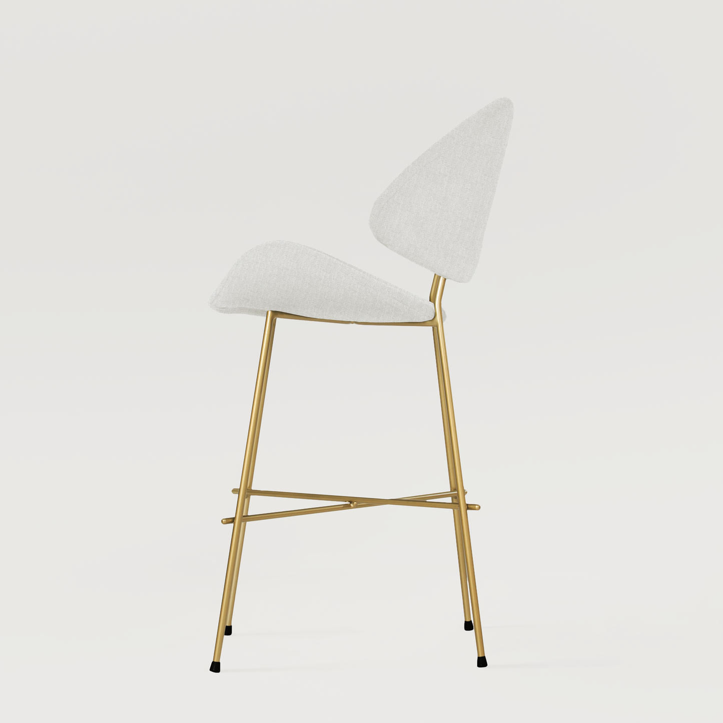 Krzesło barowe Cheri Bar Trend Gold Low - Ecru