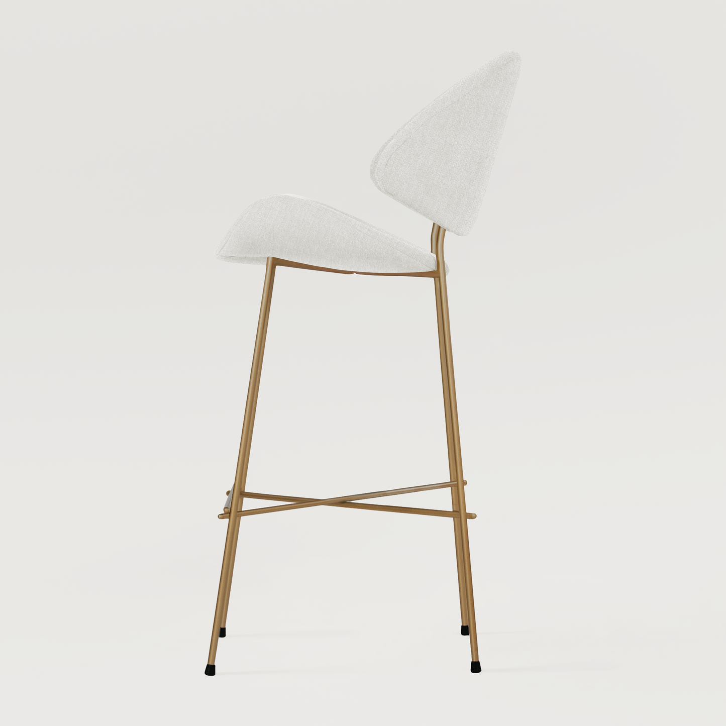 Krzesło barowe Cheri Bar Trend Copper High - Ecru