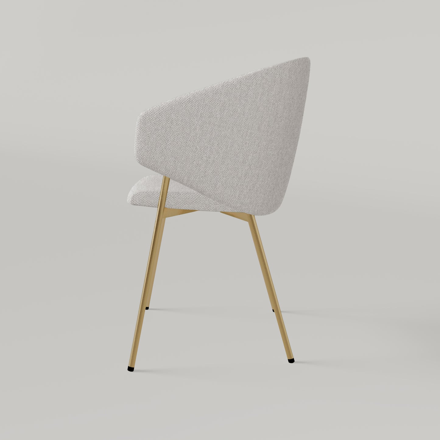 Krzesło Throne Alvaro Gold - Ecru