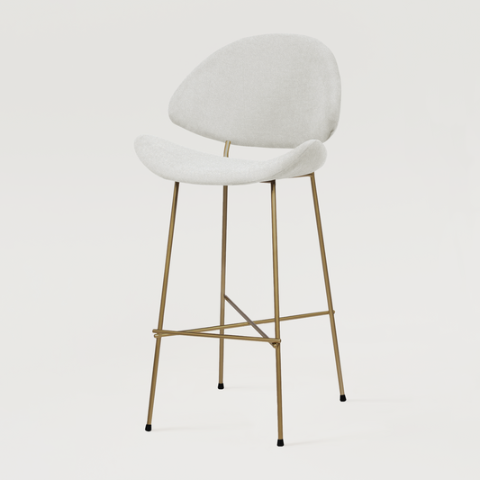 Krzesło barowe Cheri Bar Trend Copper High - Ecru