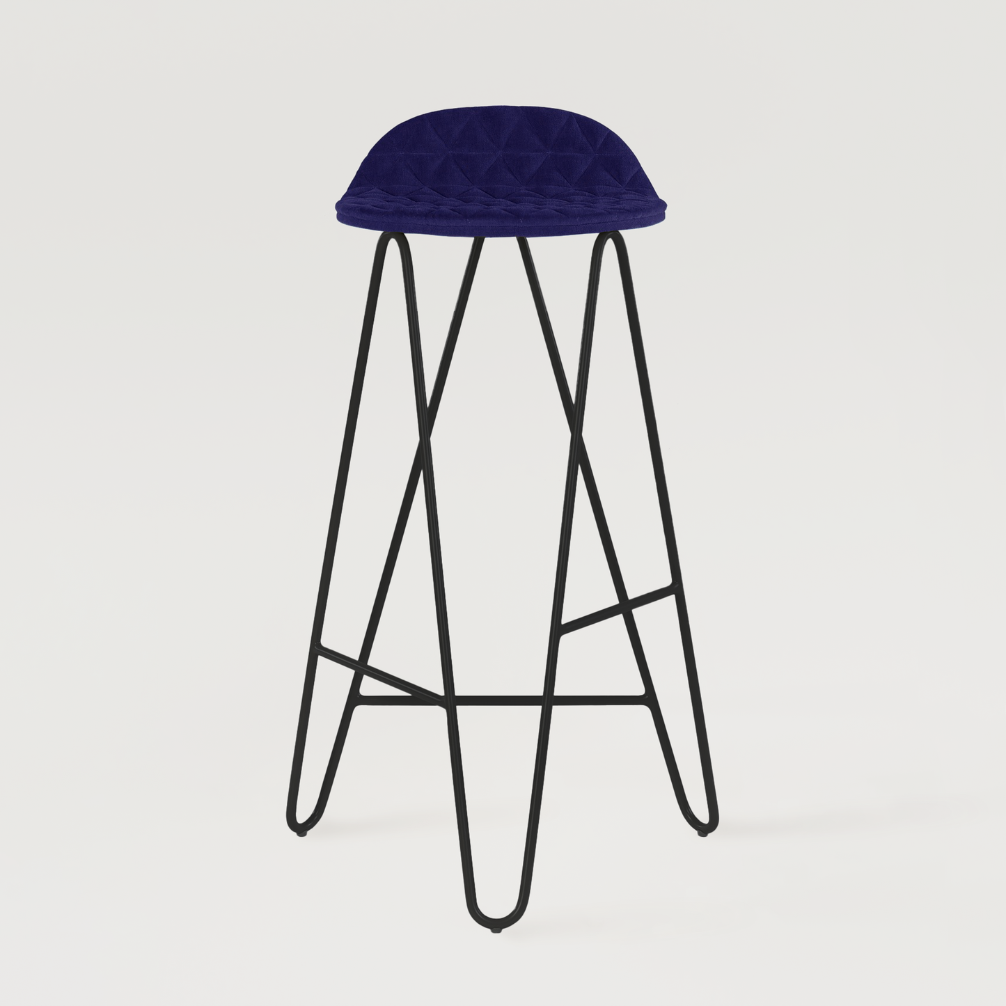 Krzesło barowe Mannequin Bar 02 High - Granatowe