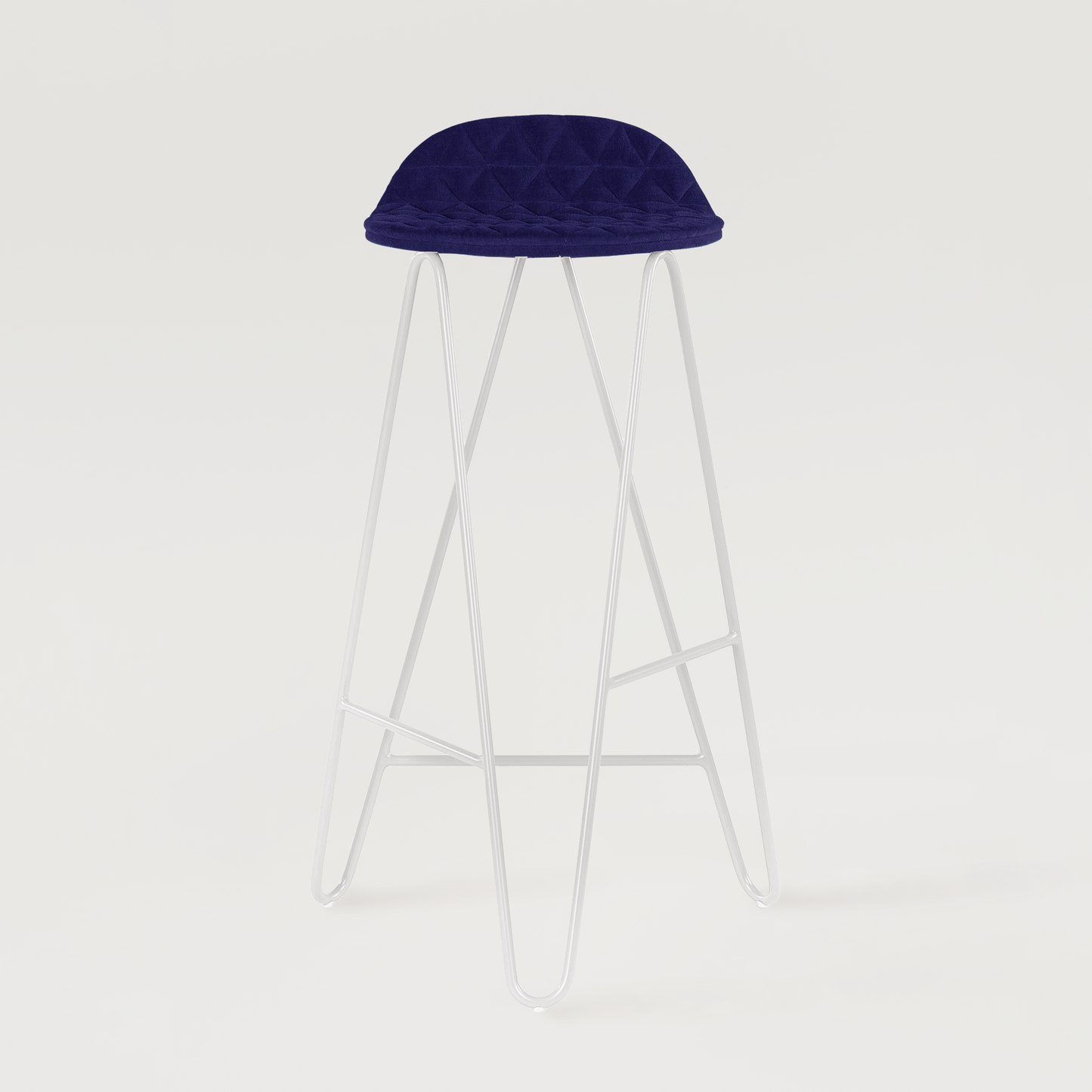 Krzesło barowe Mannequin Bar 02 High - Granatowe