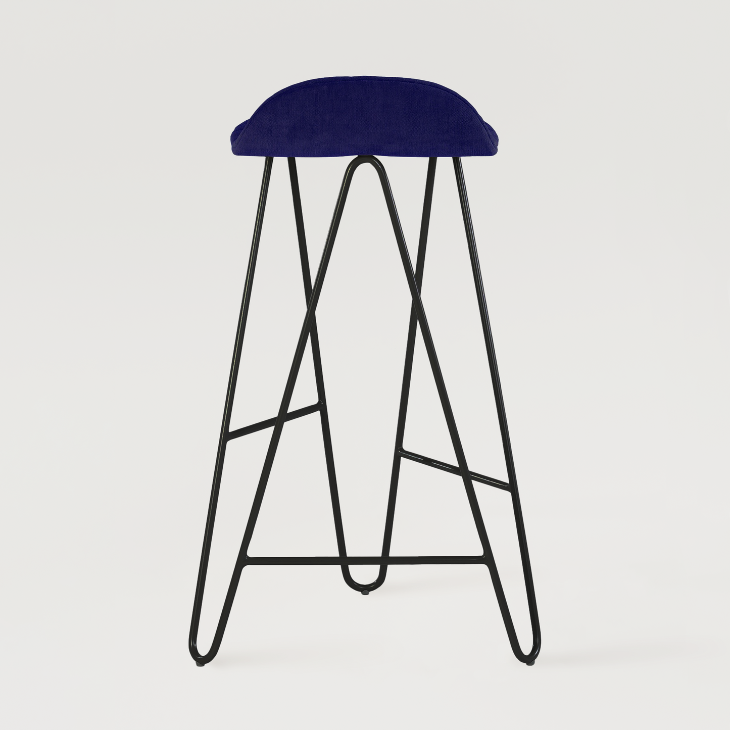 Krzesło barowe Mannequin Bar 02 High - Granatowe