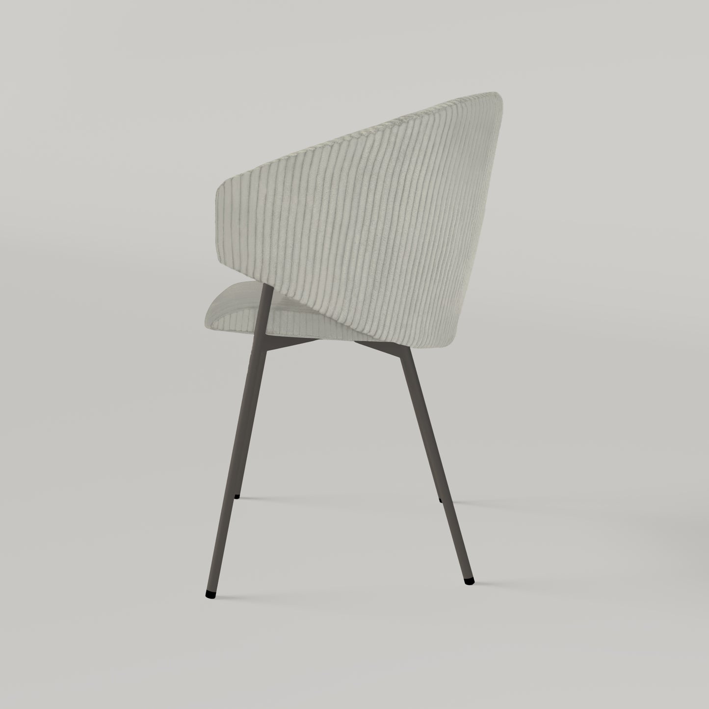 Krzesło Throne Cord - Jasnoszare