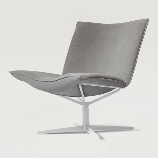 Fotel Mac.B Biała - Szary