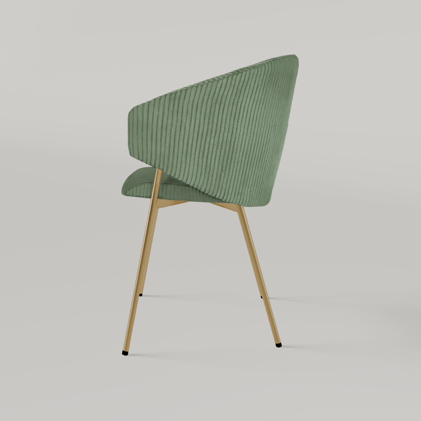 Krzesło Throne Cord Gold - Jasnozielone