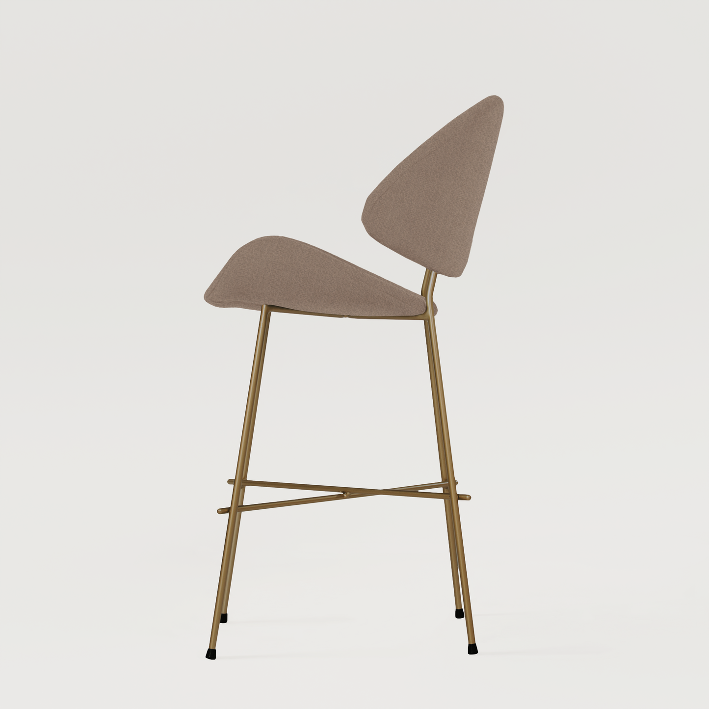 Krzesło barowe Cheri Bar Trend Copper Low - Kawowe
