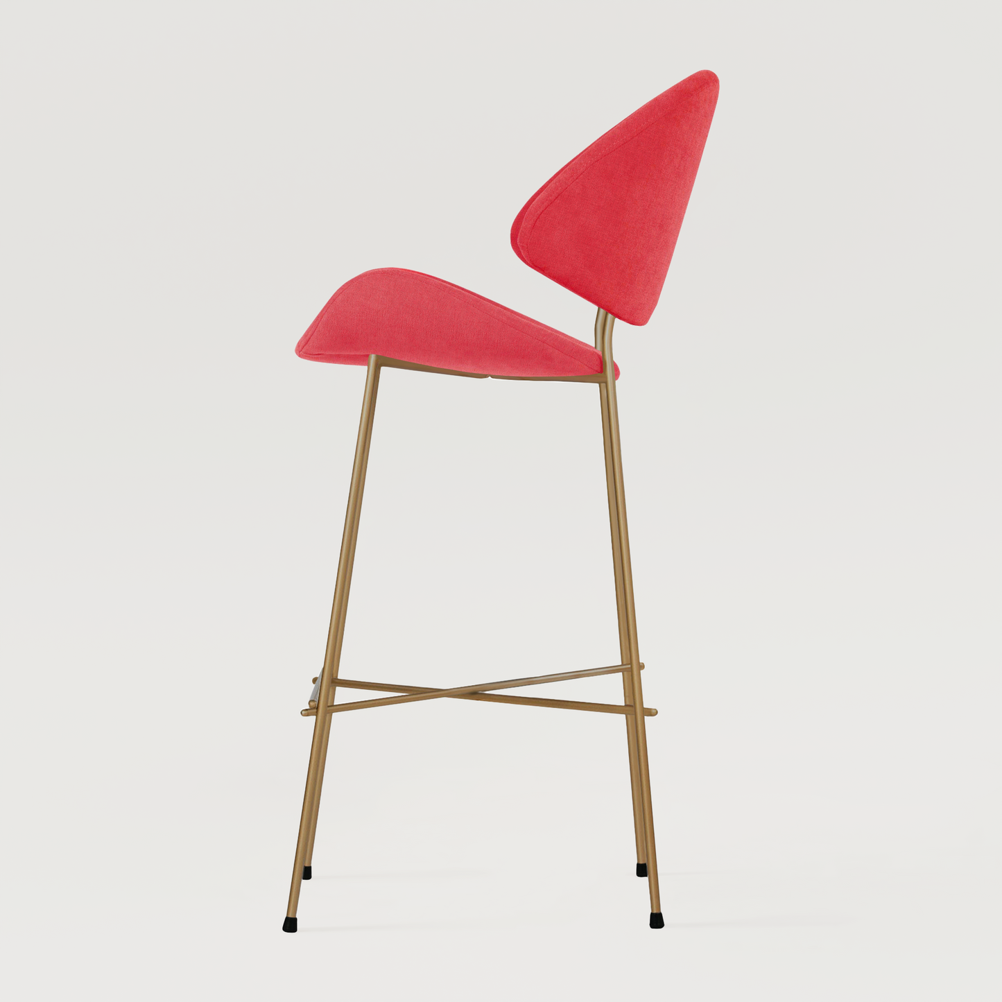 Krzesło barowe Cheri Bar Trend Copper High - Koralowe