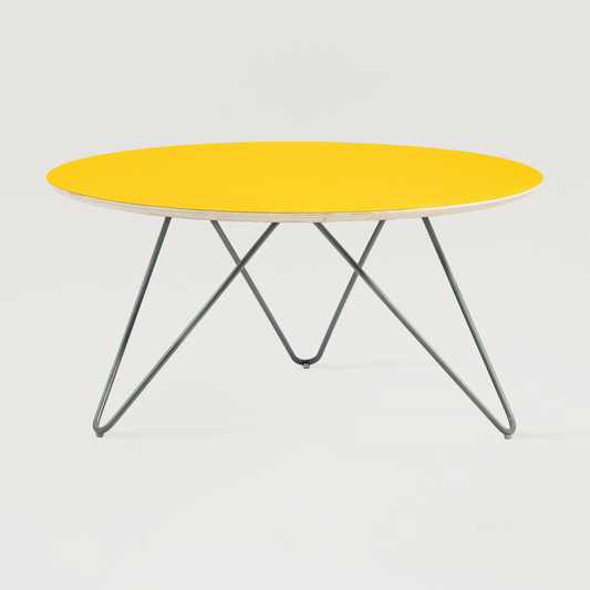 Stolik Zig-Zag R75 - Żółty
