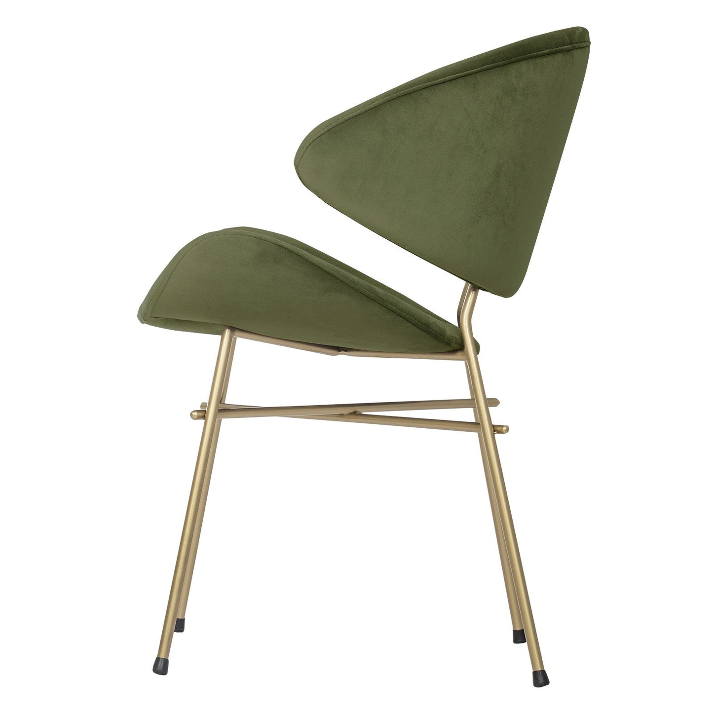 Krzesło Cheri Velours Gold - Zielone
