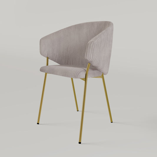 Krzesło Throne Cord Gold - Beżowe