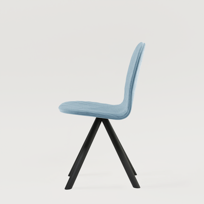 Krzesło Mannequin 01 black - Jasnoniebieskie