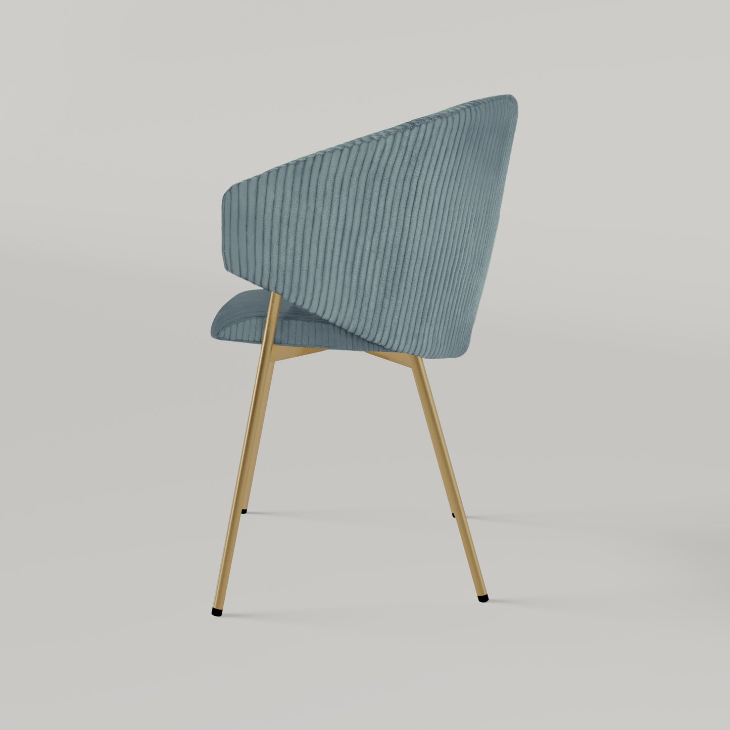 Krzesło Throne Cord Gold - Blue Jeans