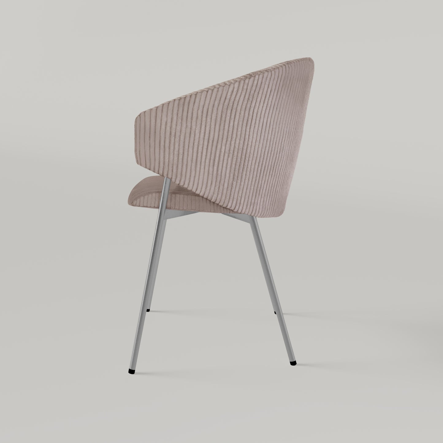 Krzesło Throne Cord Chrome - Brązowe