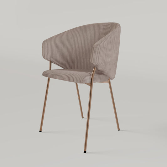 Krzesło Throne Cord Copper - Brązowe