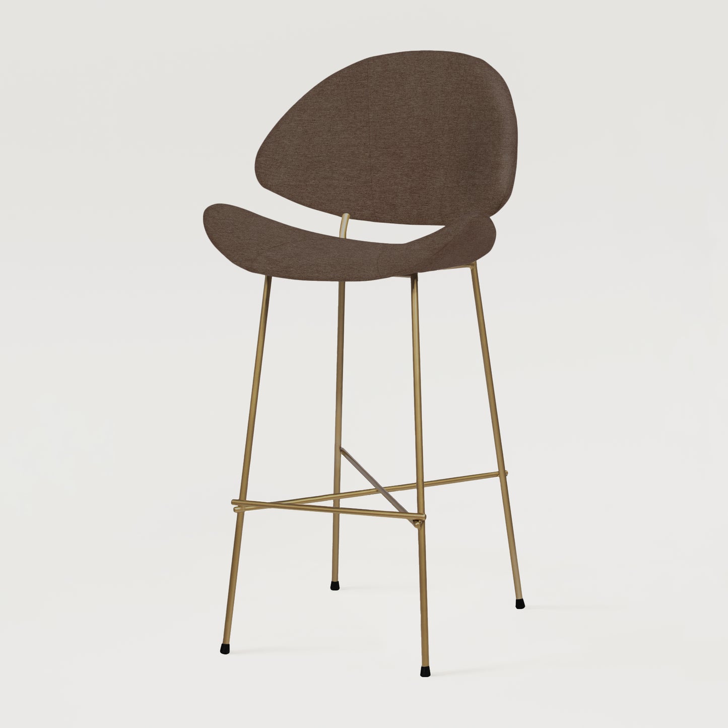 Krzesło barowe Cheri Bar Maero Copper High - Brązowe