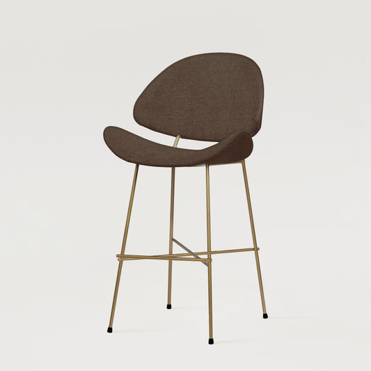 Krzesło barowe Cheri Bar Maero Copper Low - Brązowe