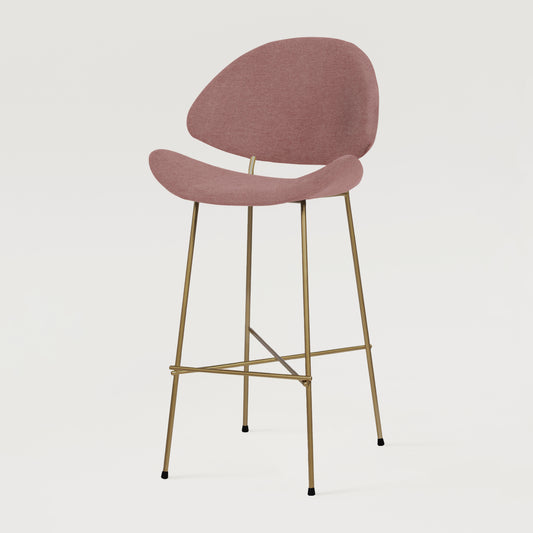 Krzesło barowe Cheri Bar Maero Copper High - Brudny Róż