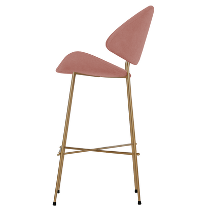 Krzesło barowe Cheri Bar Trend Copper High - Brudny Róż
