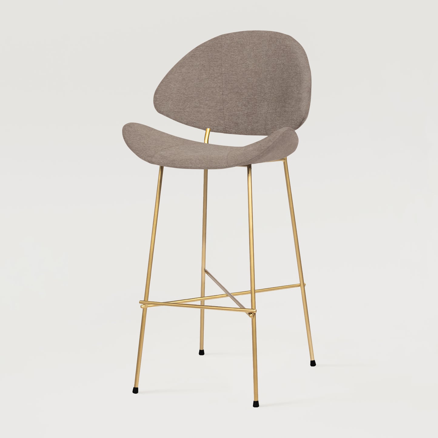 Krzesło barowe Cheri Bar Maero Gold High - Cappuccino