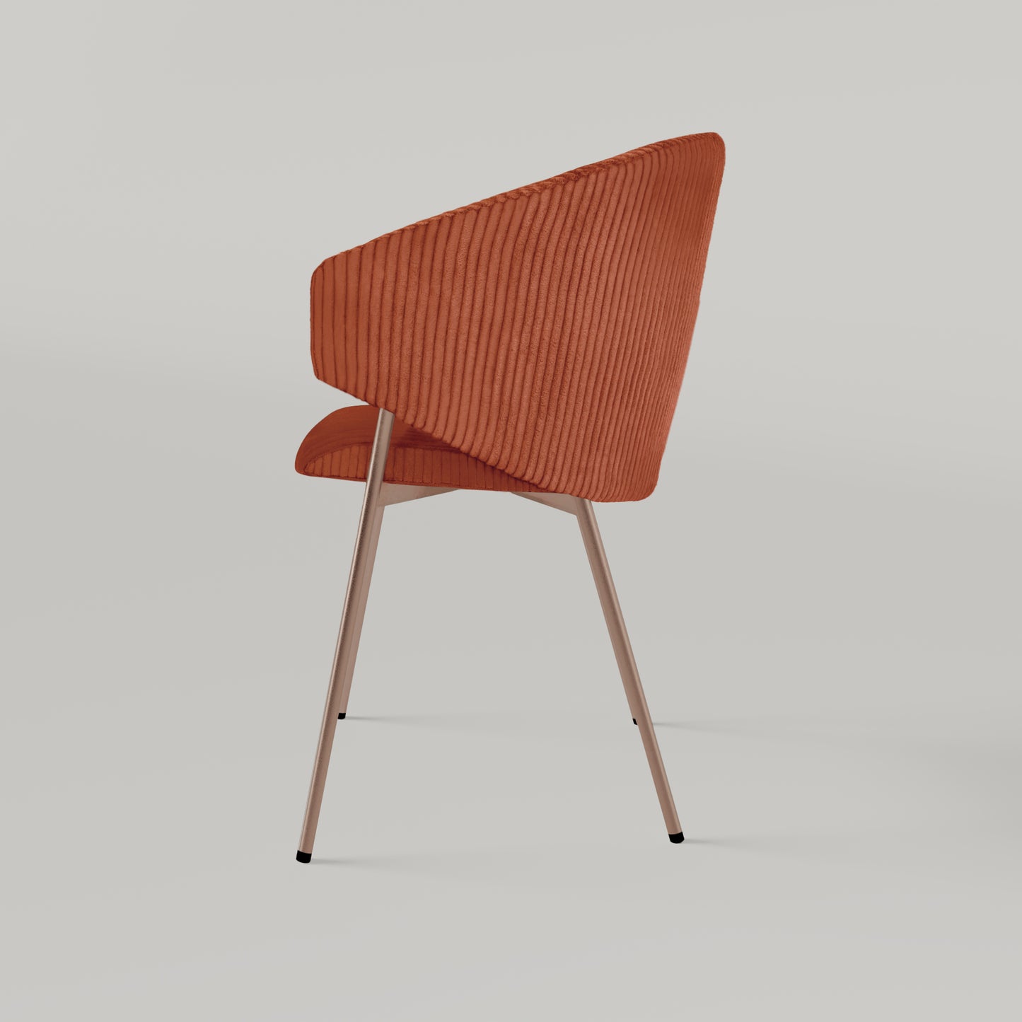 Krzesło Throne Cord Copper - Ceglaste