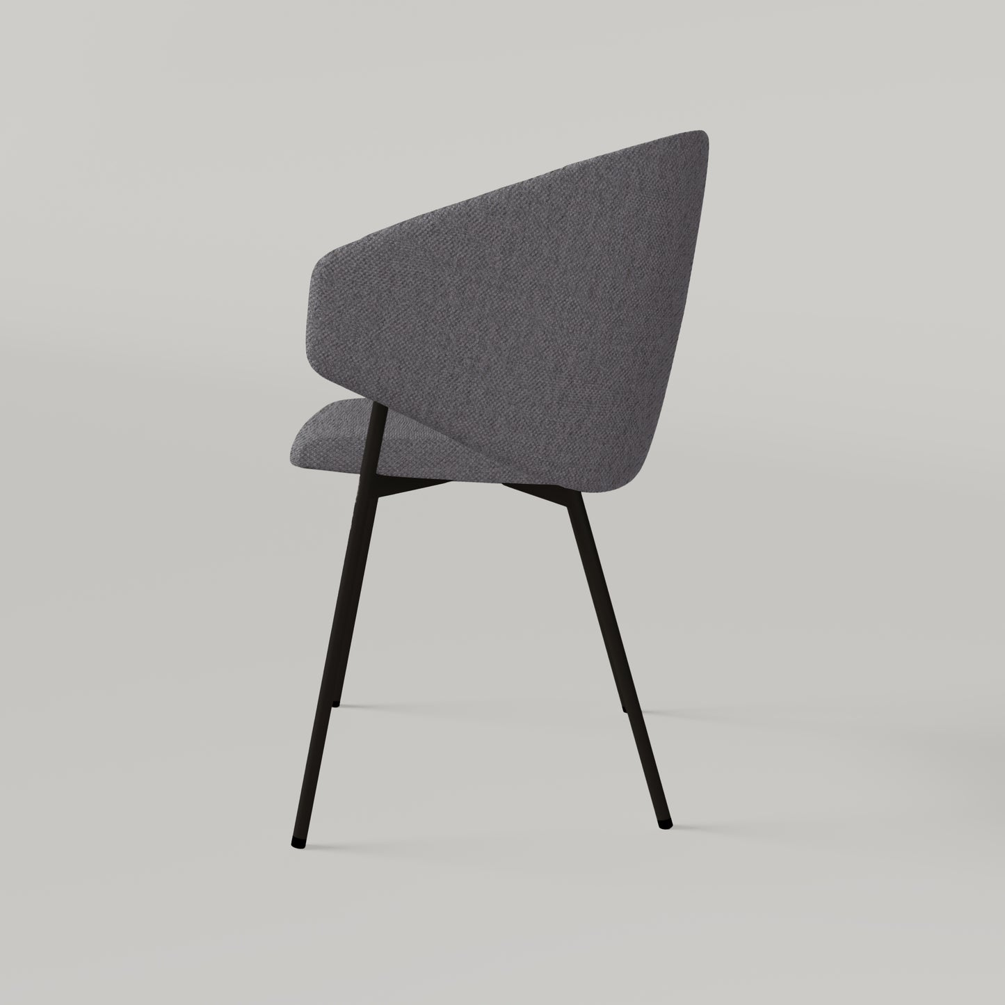 Krzesło Throne Alvaro - Ciemnoszare