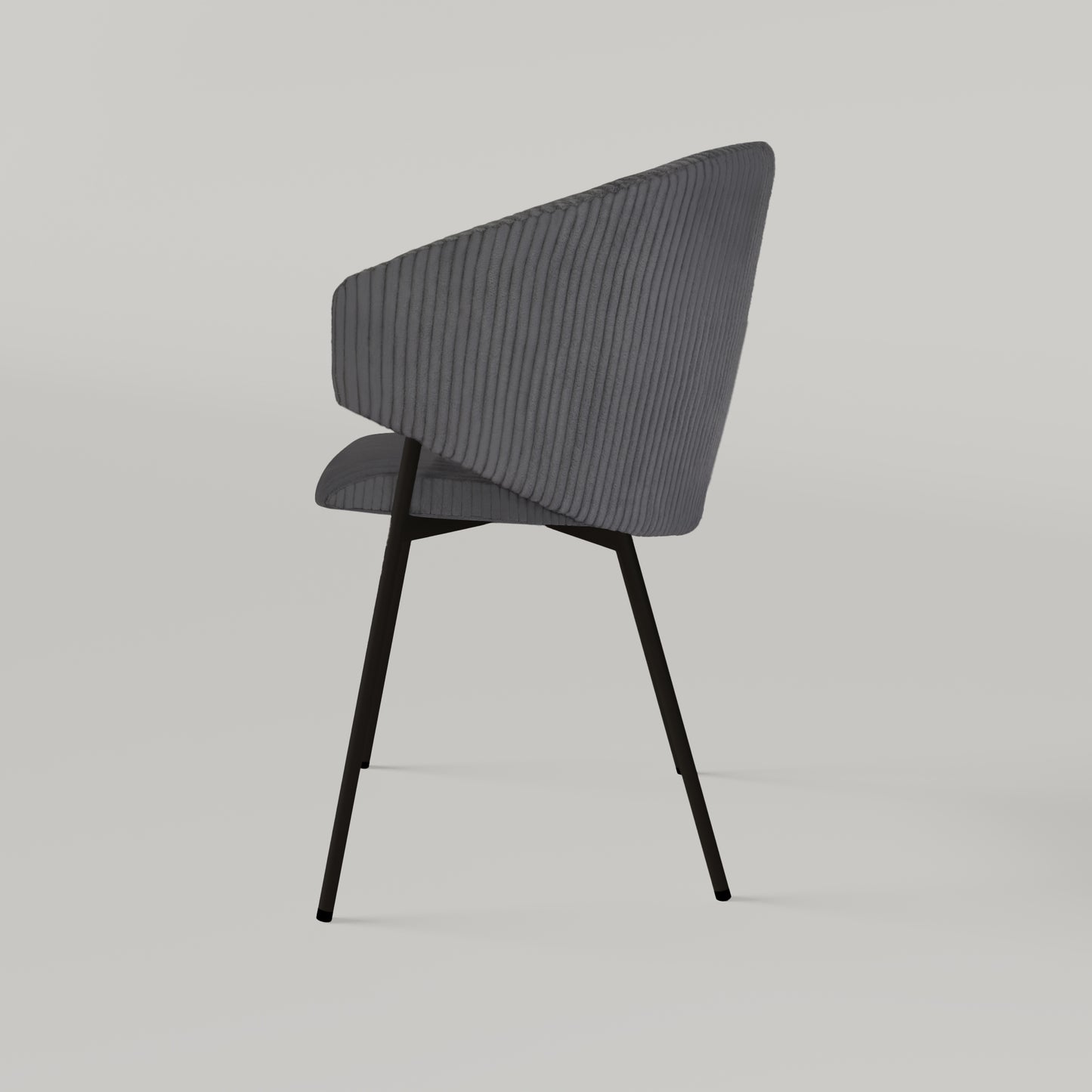 Krzesło Throne Cord - Ciemnoszare