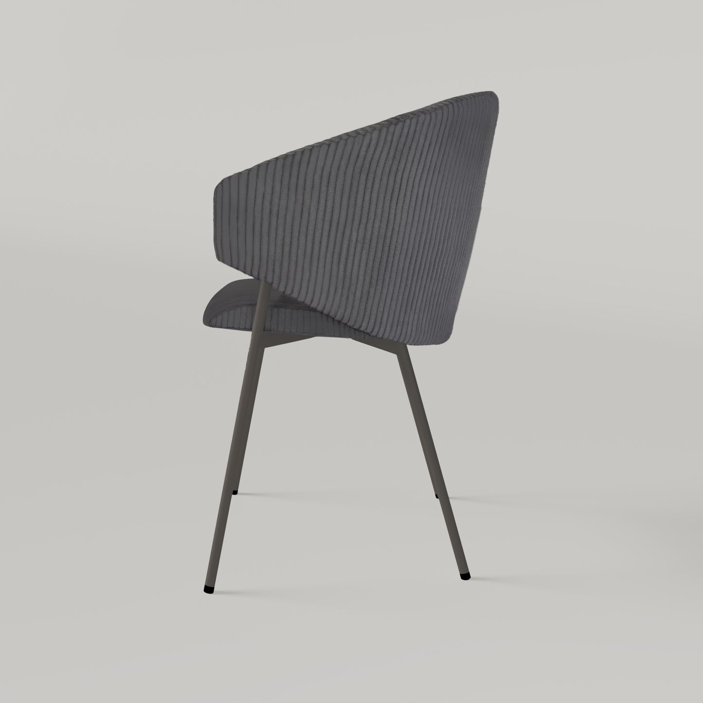 Krzesło Throne Cord - Ciemnoszare