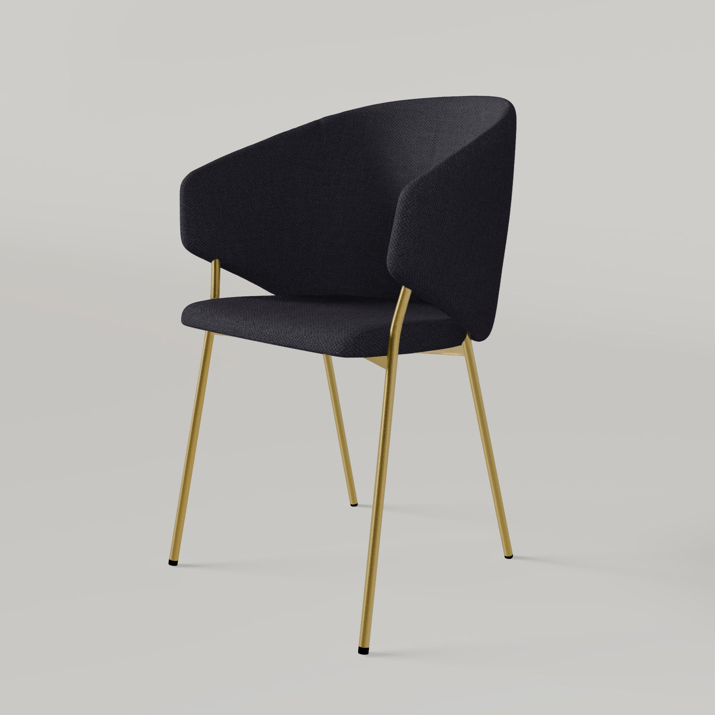 Krzesło Throne Alvaro Gold - Czarne