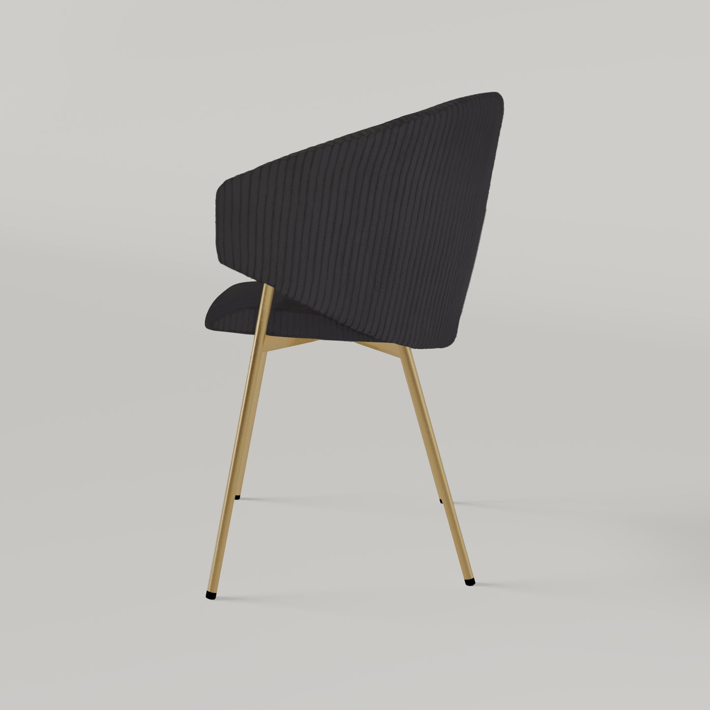 Krzesło Throne Cord Gold - Czarne