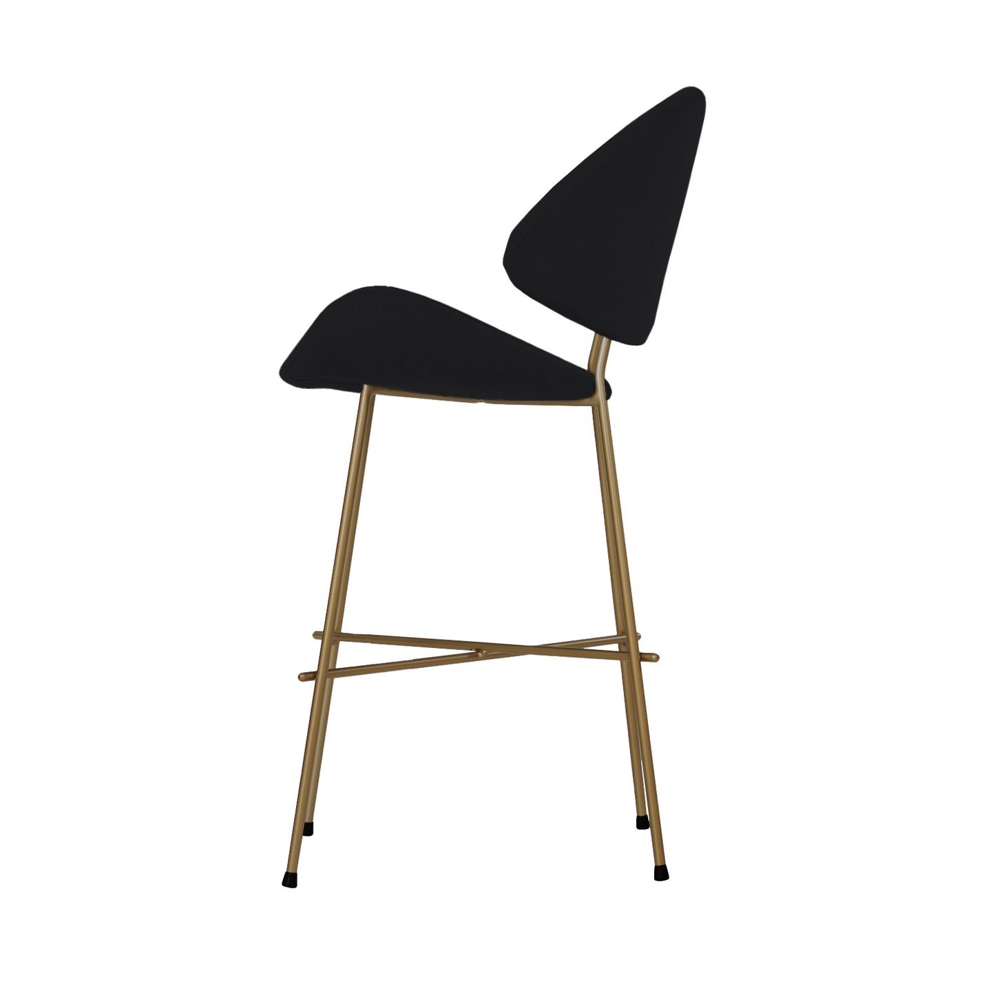 Krzesło barowe Cheri Bar Trend Copper Low - Czarne