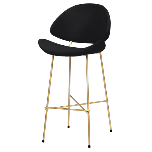 Krzesło barowe Cheri Bar Trend Gold High - Czarne