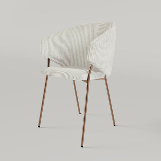 Krzesło Throne Cord Copper - Ecru