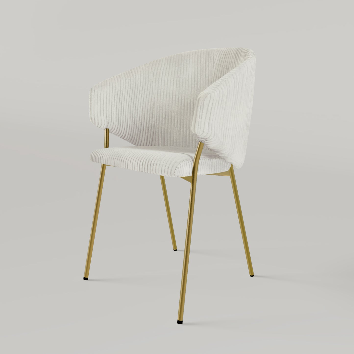Krzesło Throne Cord Gold - Ecru