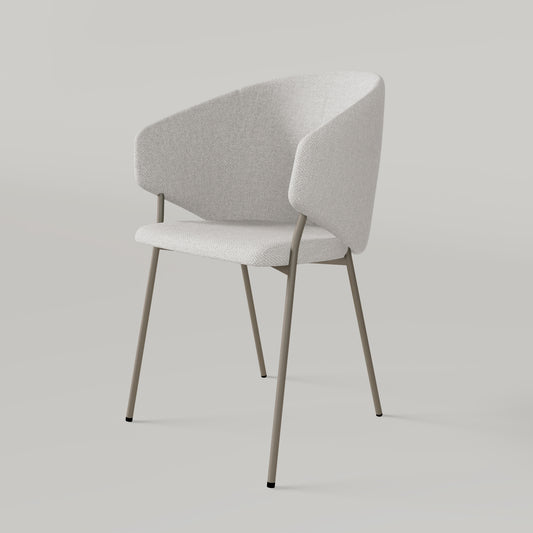 Krzesło Throne Alvaro Brązowy - Ecru