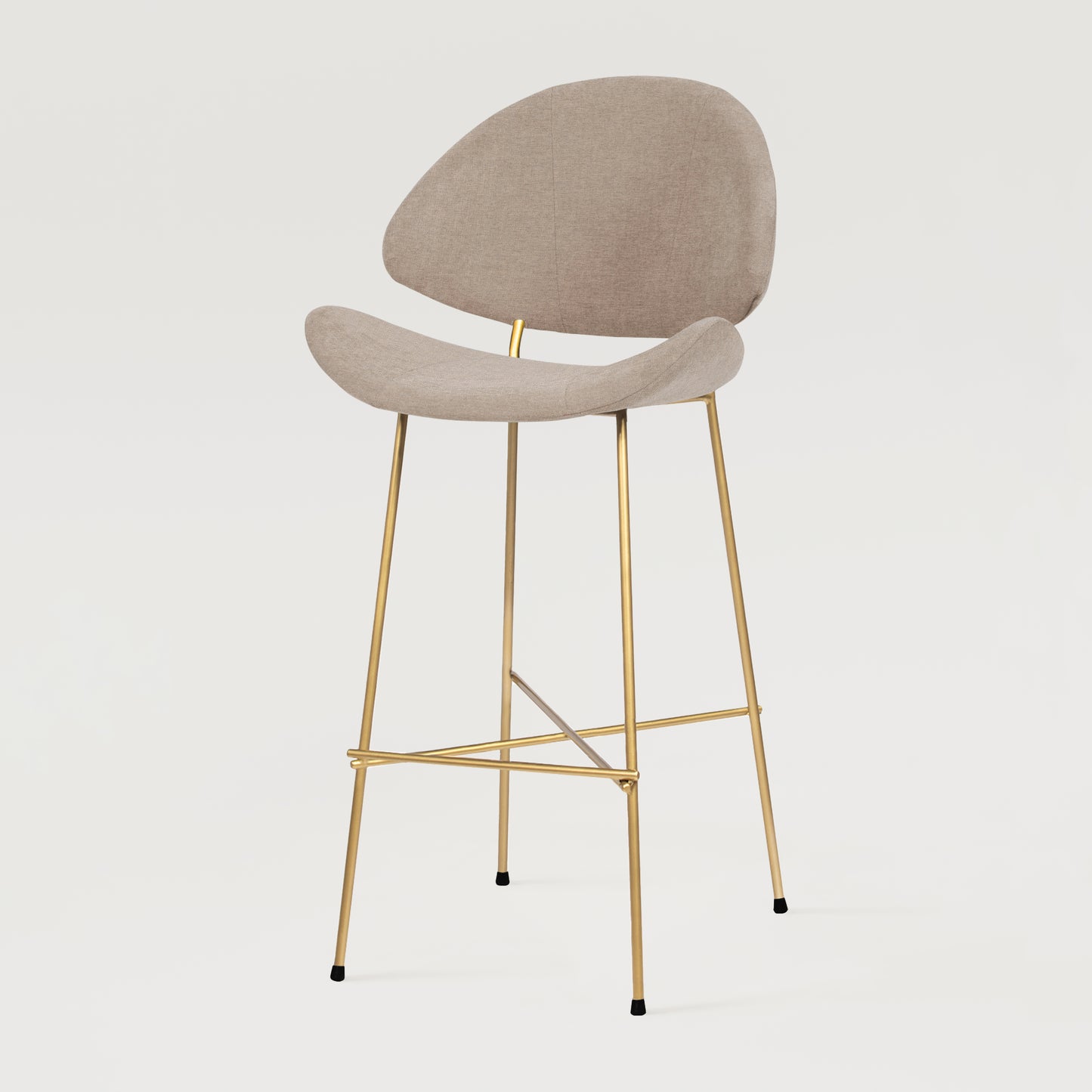 Krzesło barowe Cheri Bar Maero Gold High - Ecru