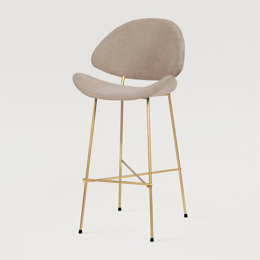 Krzesło barowe Cheri Bar Maero Gold High - Ecru