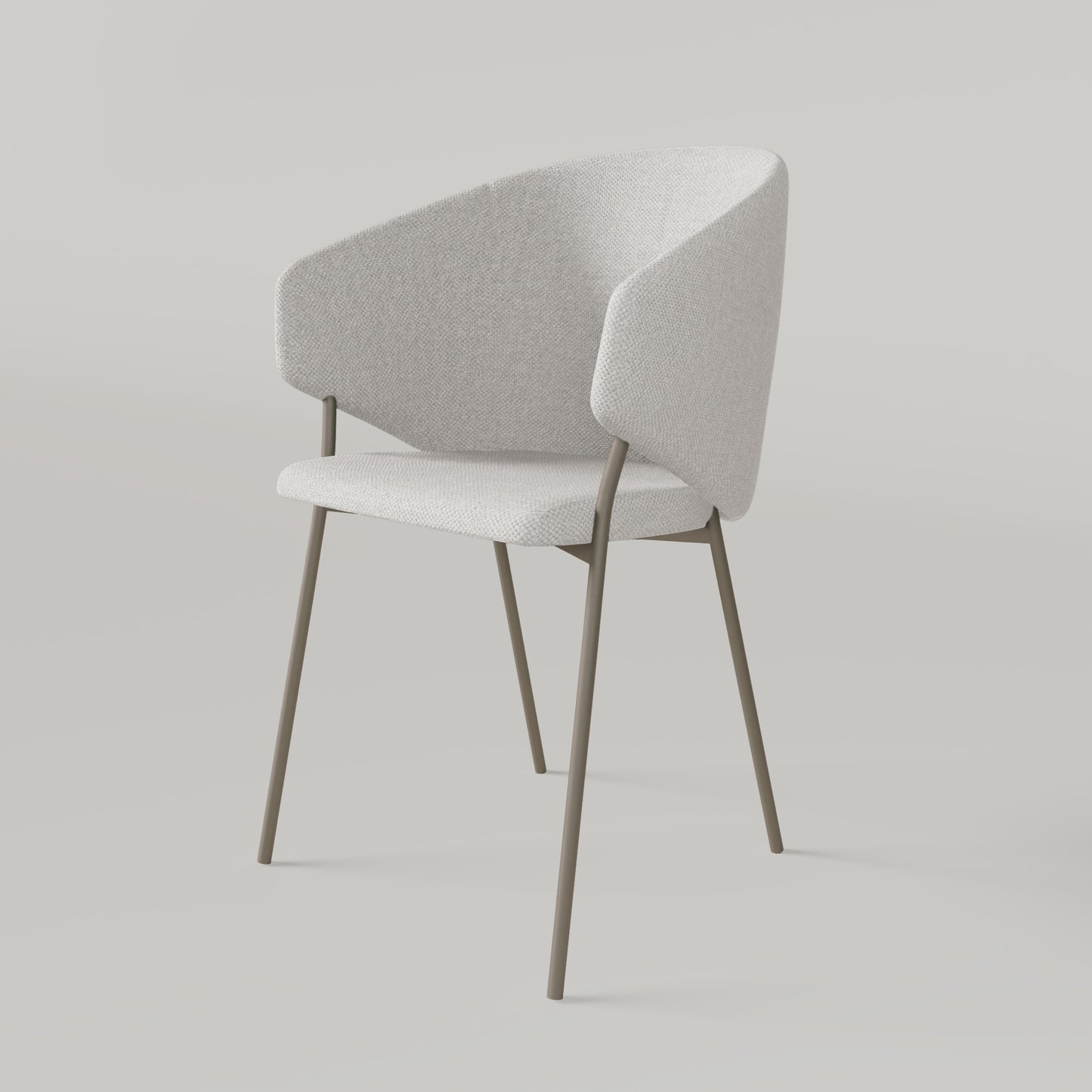 Krzesło Throne Alvaro Brązowy - Ecru