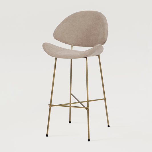 Krzesło barowe Cheri Bar Maero Copper High - Ecru