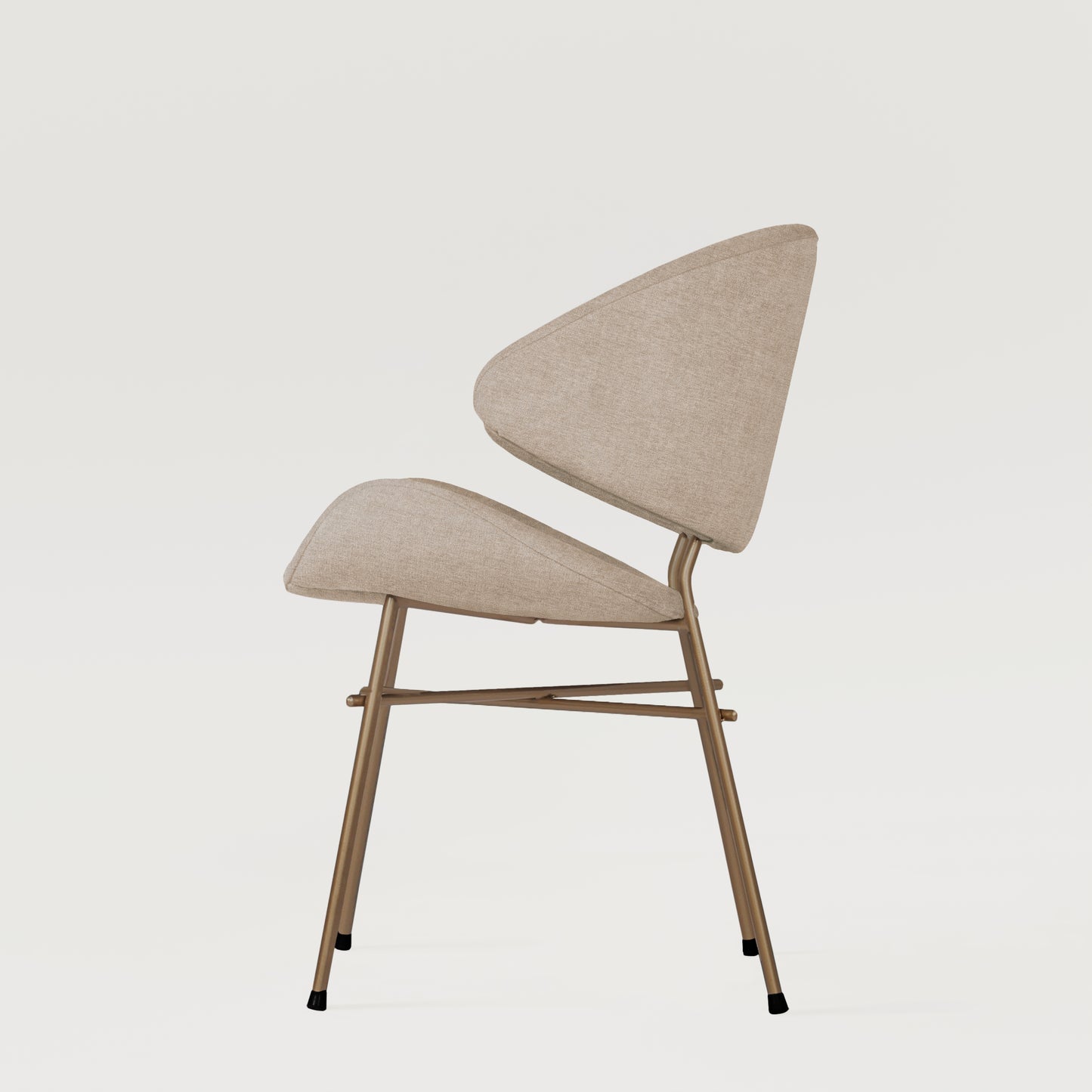 Krzesło barowe Cheri Bar Maero Copper Low - Ecru