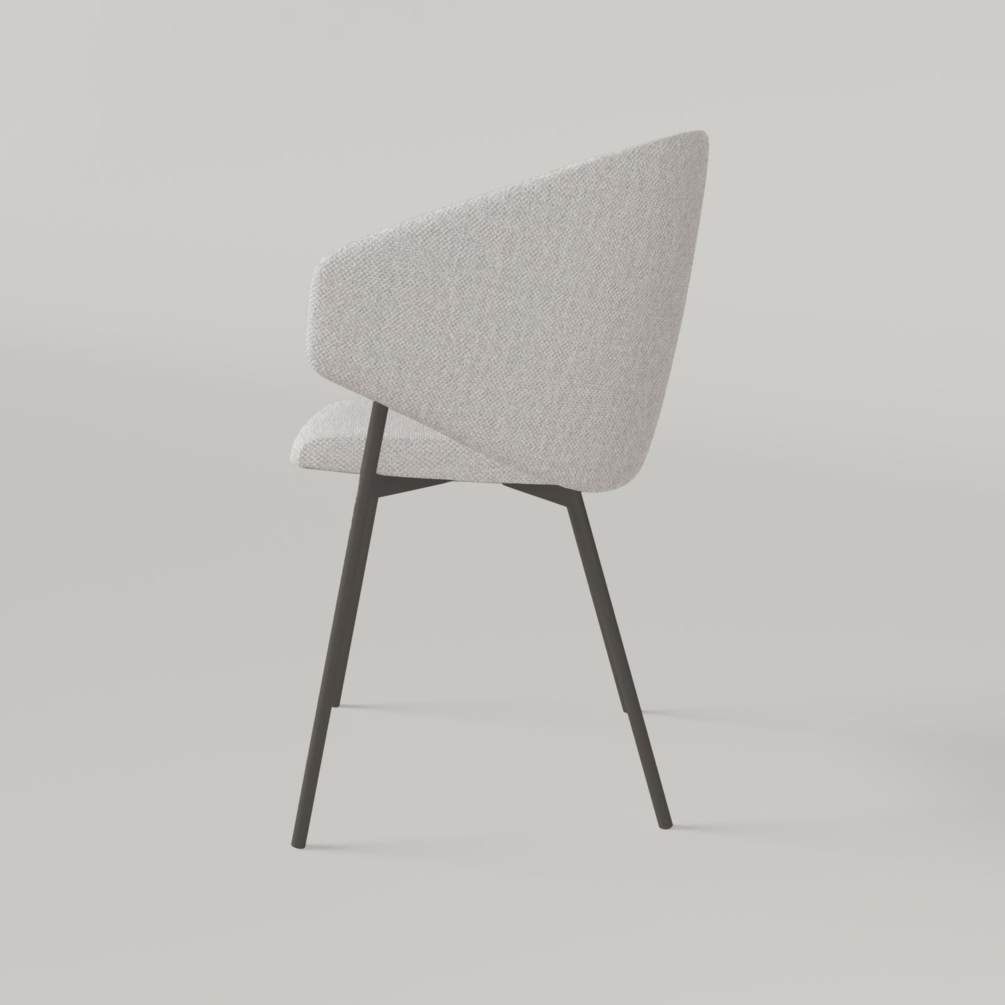 Krzesło Throne Alvaro Szary - Ecru