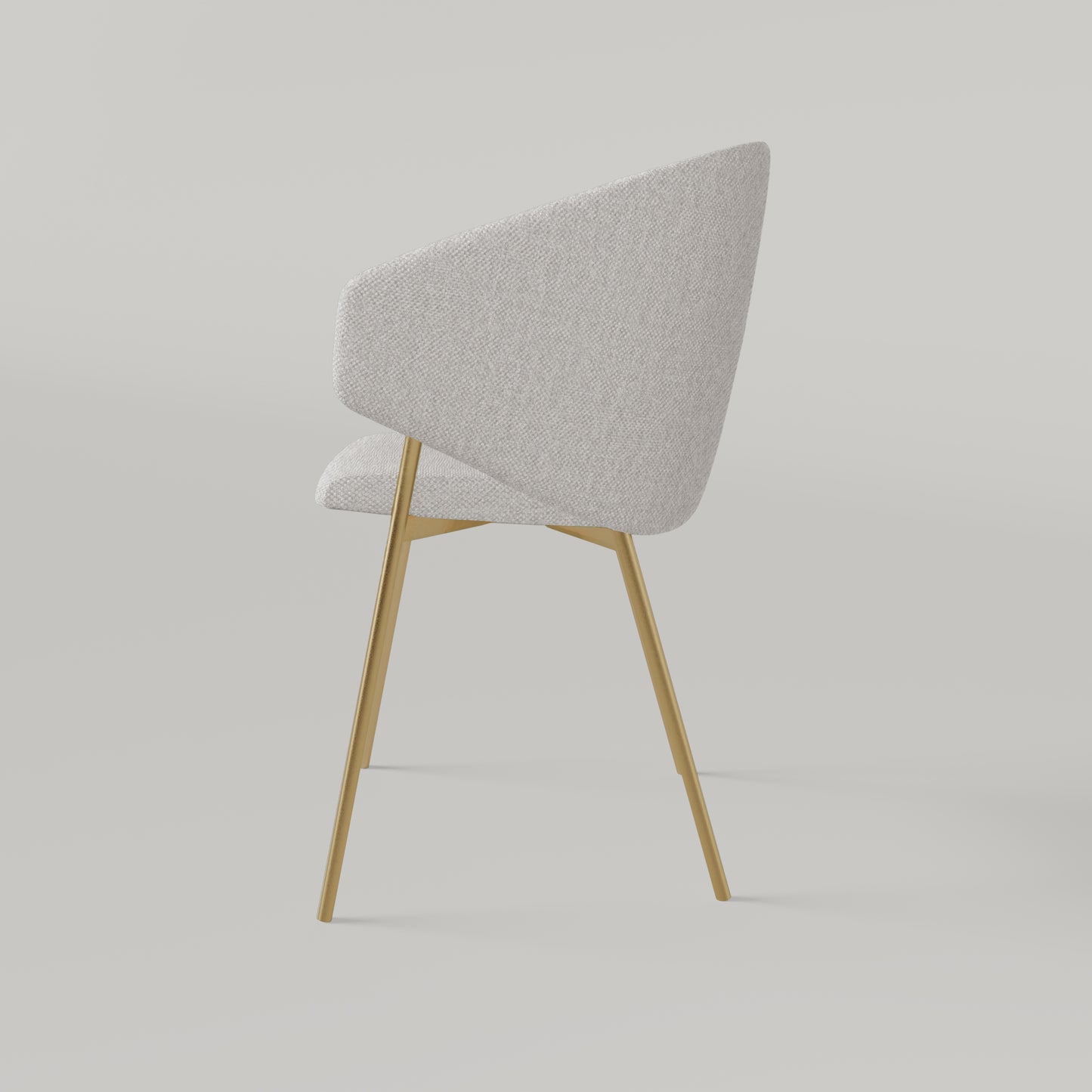 Krzesło Throne Alvaro Gold - Ecru