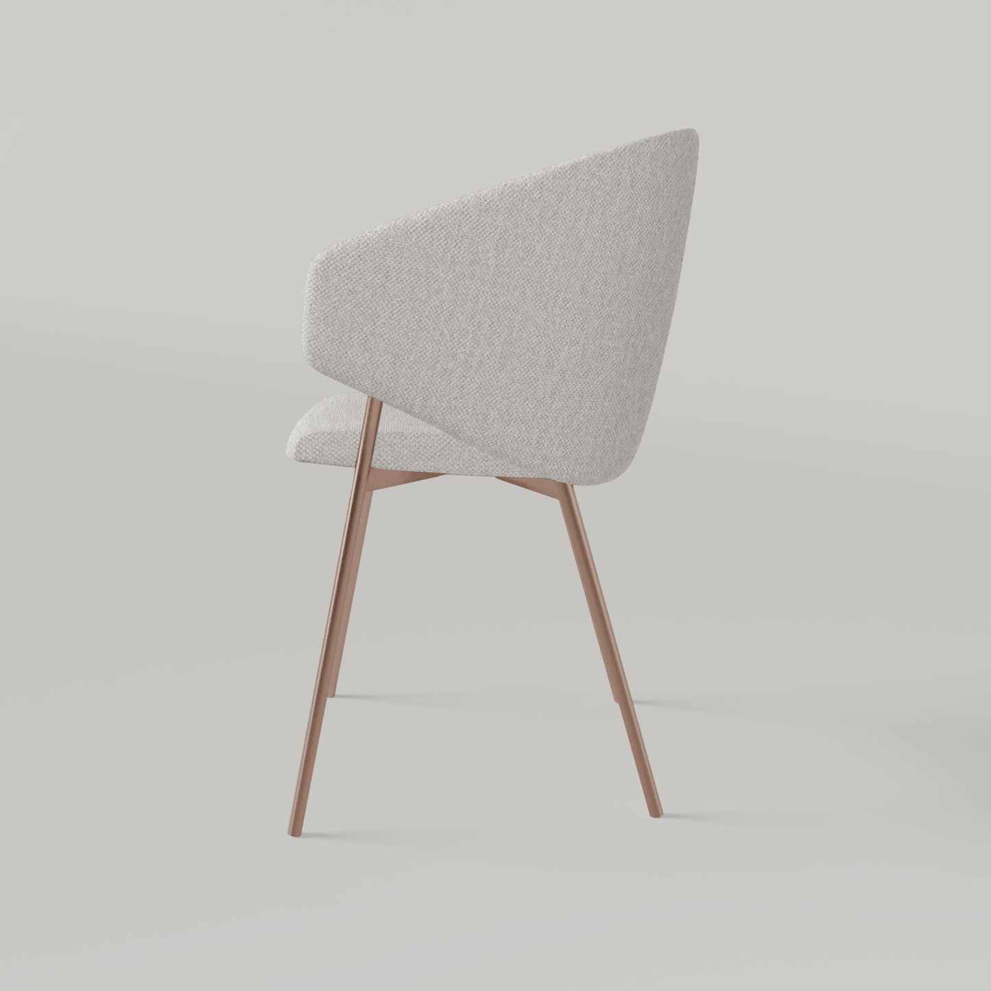 Krzesło Throne Alvaro Copper - Ecru