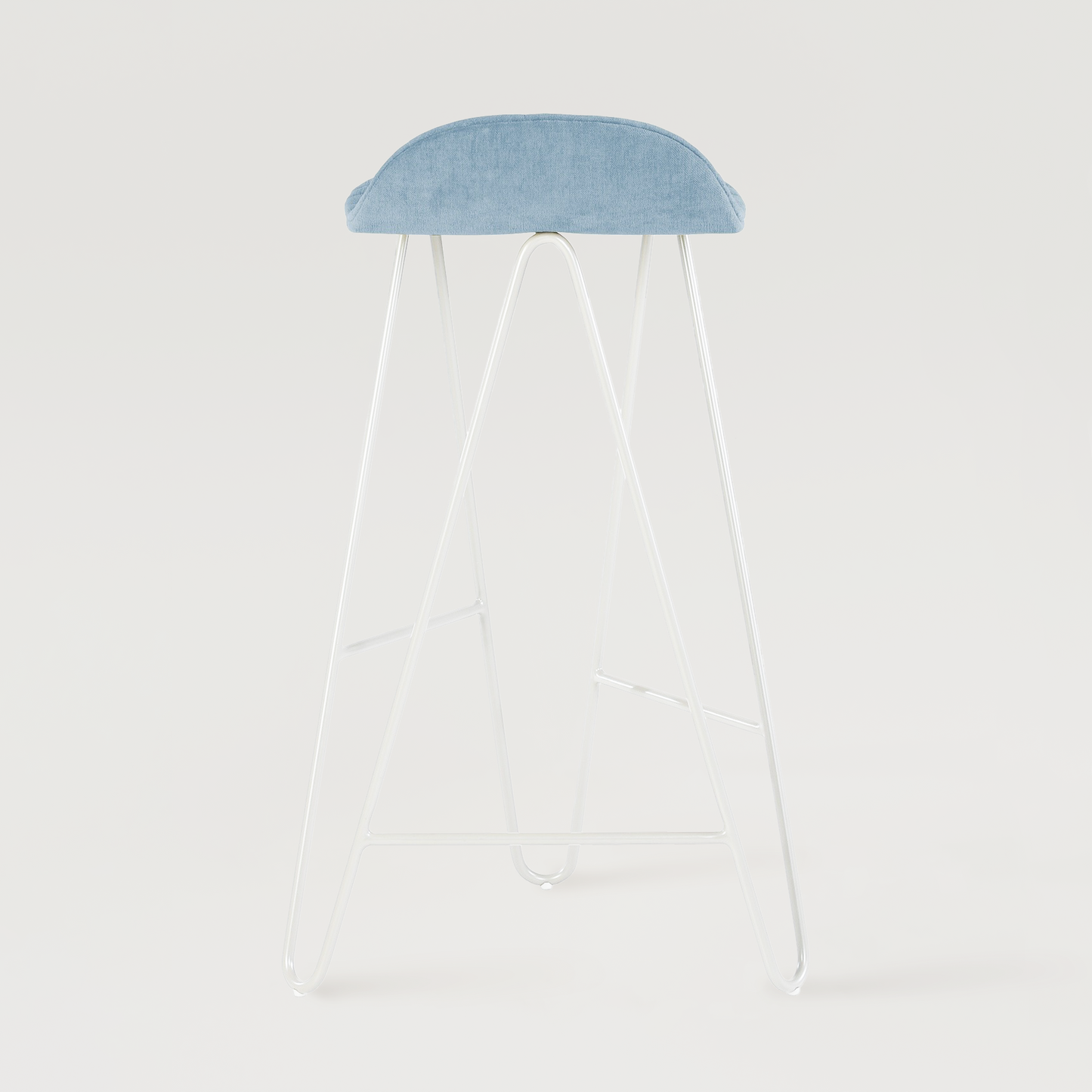 Krzesło barowe Mannequin Bar 02 High - Jasnoniebieskie