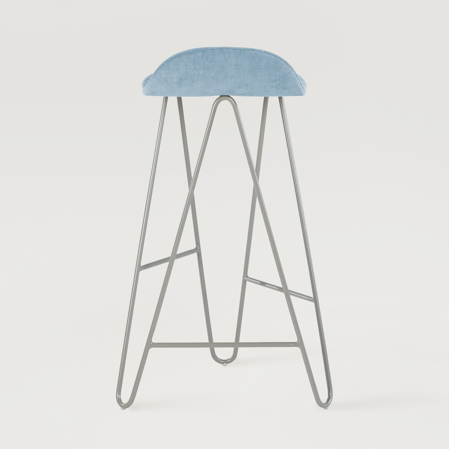 Krzesło barowe Mannequin Bar 02 High - Jasnoniebieskie